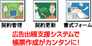 広告出稿支援システムで帳票作成がカンタンに!