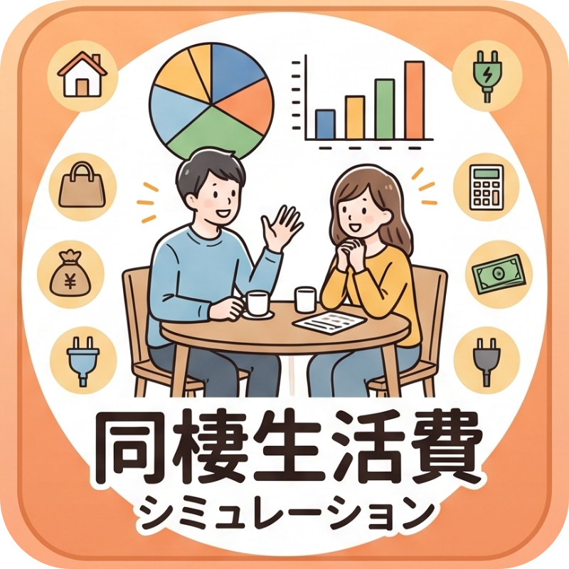 同棲生活費シミュレーション