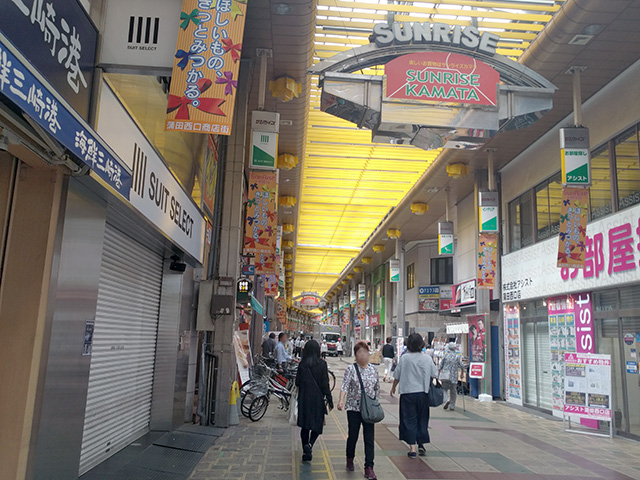 蒲田駅の商店街