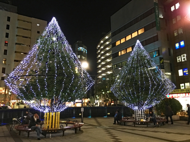 クリスマスのイルミネーション