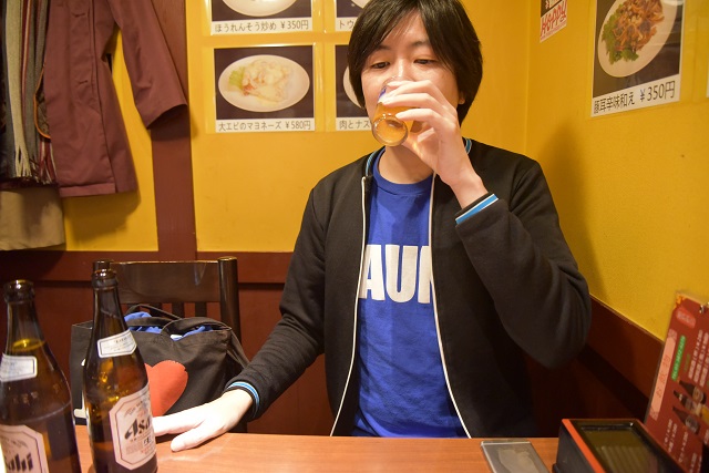 2回目の乾杯だが、まだ染みる|美叙飯店