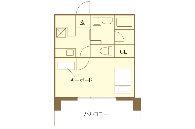 音楽スタジオ付き物件「ＯＴＯＷＡ神戸元町」の一部屋の間取図