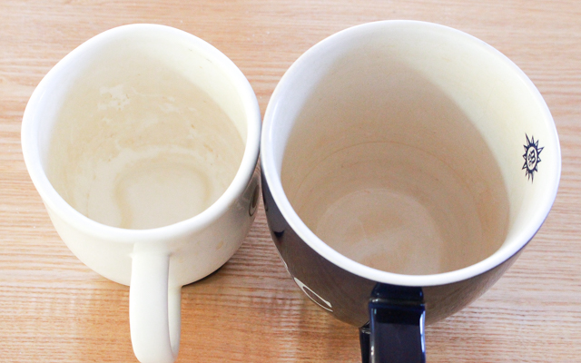 どうしてもついてしまうやっかいな茶渋。お客さんが来た時にこのままだと恥ずかしい