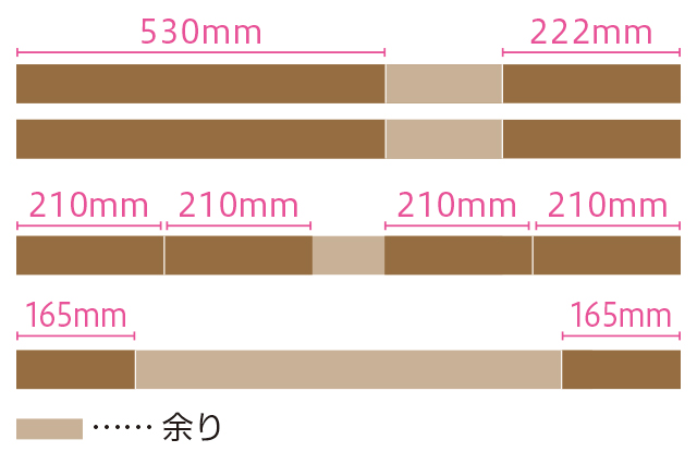 SPF材の切り出し図面|神谷えりな×折りたたみ式ミニテーブル