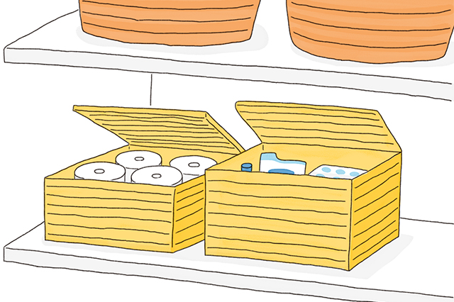 掃除道具や消臭スプレー、トイレットペーパーの剥き出しはNG。しっかり収納を！｜中国命理学研究家・林秀靜さんに聞いた、風水的・運気の上がるトイレの作り方