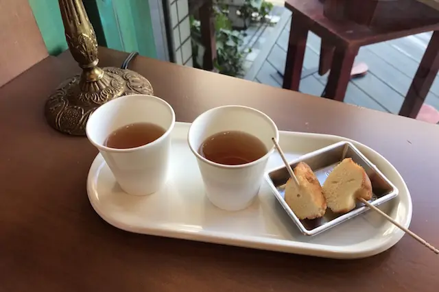 お会計を待っている間にルナールを試食させてくださった|ケーキ屋 ランギャール(王子)