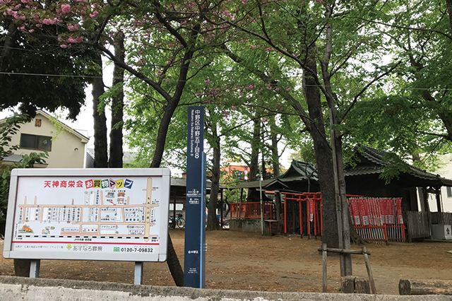 すぐ近くには天神公園が。風呂上りに飲み物買って、ここで一服するのもなかなかオツ｜サブカルの聖地・中野にある個性的な銭湯・天神湯、寿湯、昭和浴場、高砂湯を巡ってきた