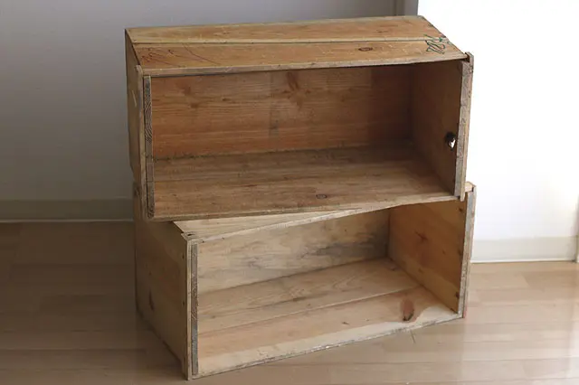 賃貸DIY】りんご箱を棚や収納などのインテリアにリメイク！ ペイント