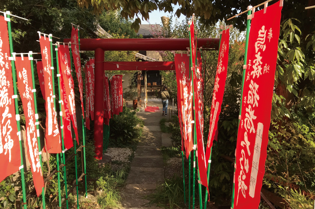 大黒湯に向かう途中に発見した幻想的な雰囲気の烏森稲荷神社|おしゃれな街・中目黒に住むなら銭湯に通おう!光明泉、大黒湯を巡ってきた