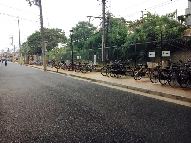 武庫川駅周辺の駐輪スペース