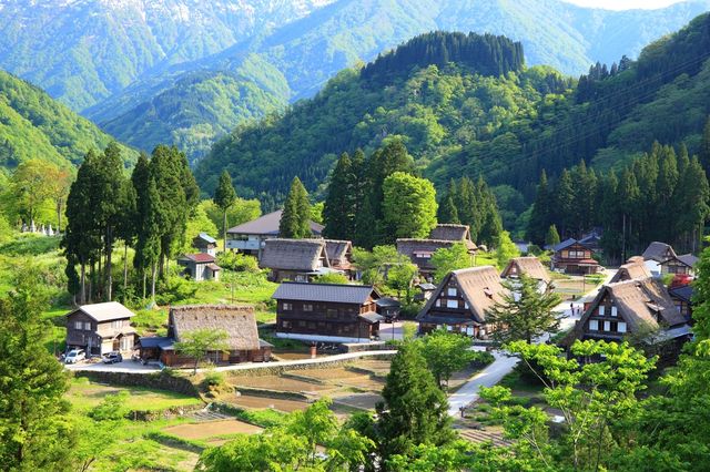 日本のなつかしい田舎の風景