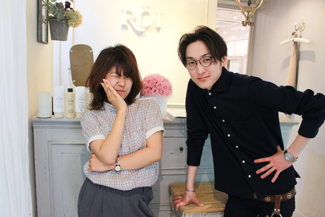 表参道「ROI」のカリスマ美容師・関田さんと木村