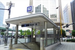 肥後橋駅出入口