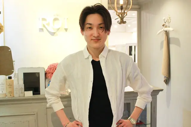 表参道の美容室・「ROI」デザイナーの関田さん