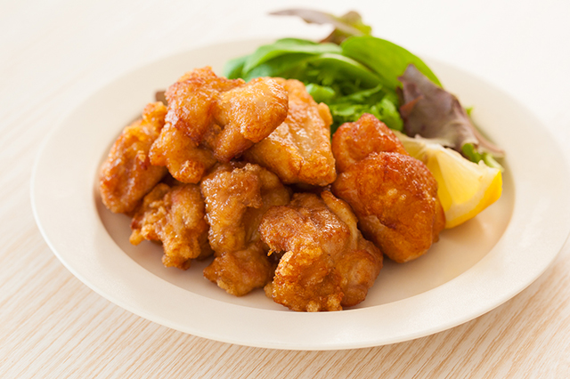 完成した唐揚げ