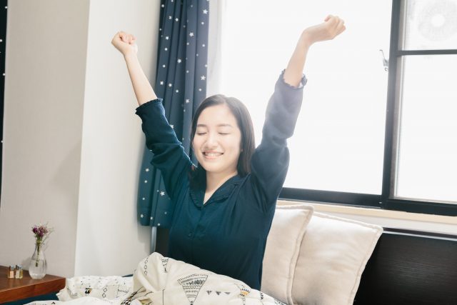 風邪が治った女性