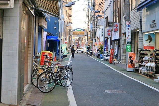 江古田駅の商店街