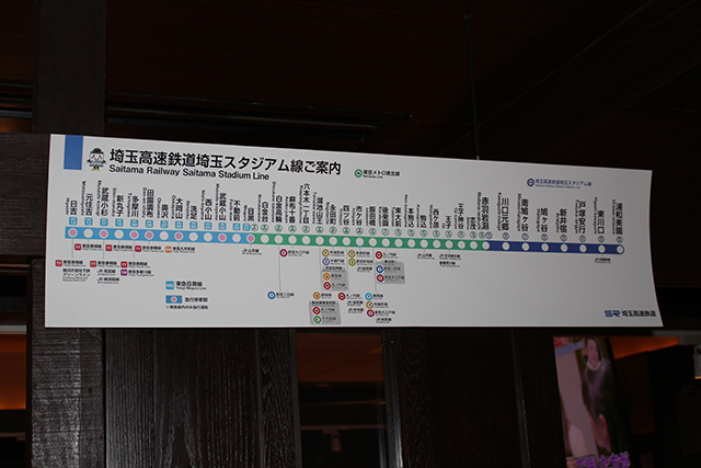 南北線の路線図