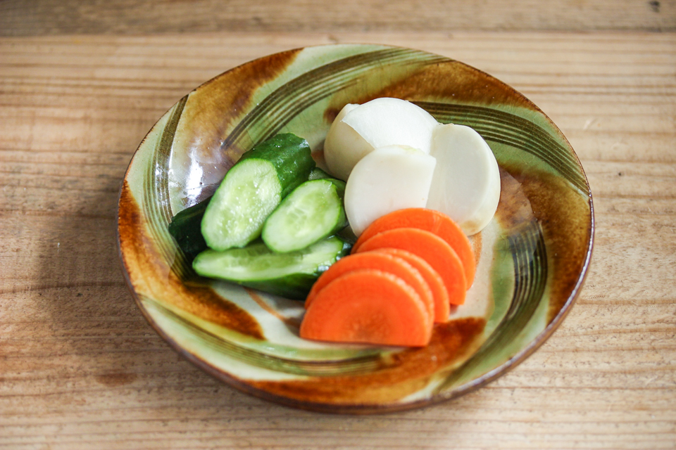 無印のぬか床で「自家製ぬか漬け」が完成!