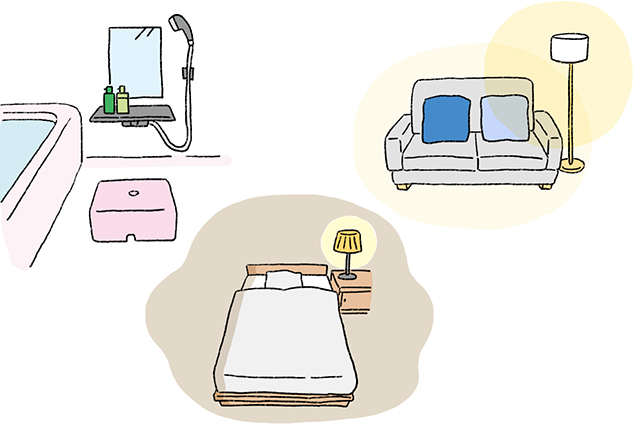 部屋のイラスト