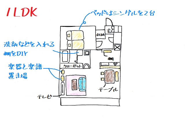 1ldk 2k 2dkのレイアウト実例 家具配置や収納の工夫を解説 二人暮らし Chintai情報局