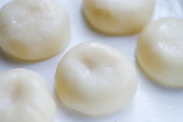 もっちり白玉のゆであがり