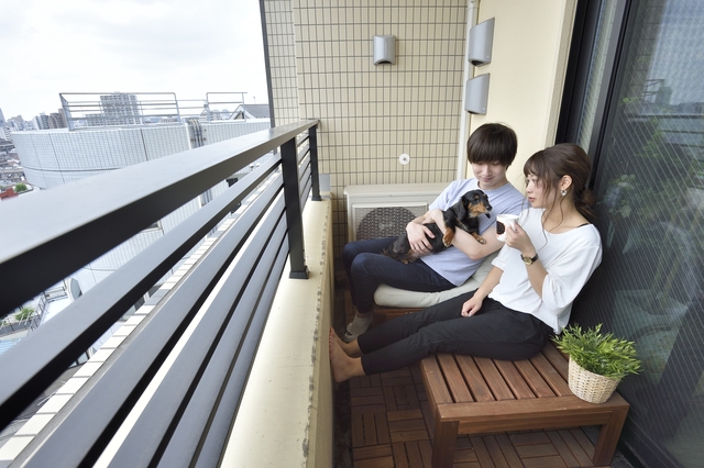 【犬との暮らし】広いベランダ