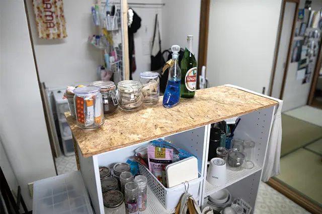 DIYしたキッチンカウンター