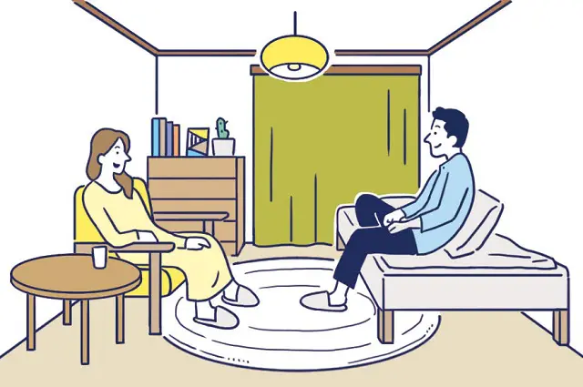 【2DKインテリア】2DKの使い方イメージ