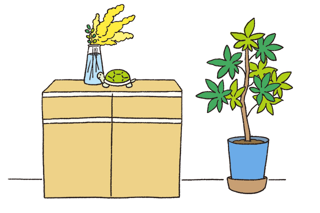 神聖エリアを作るときは部屋の落ち着いた場所に