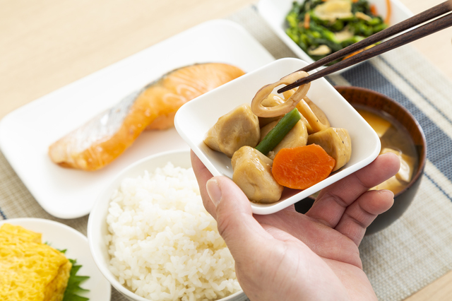 一人暮らしで自炊した和朝食