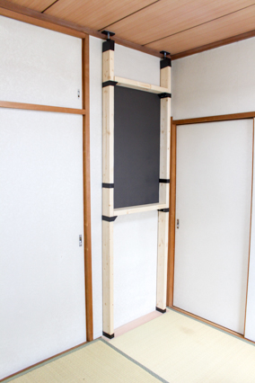 DIYした壁面ディスプレイ