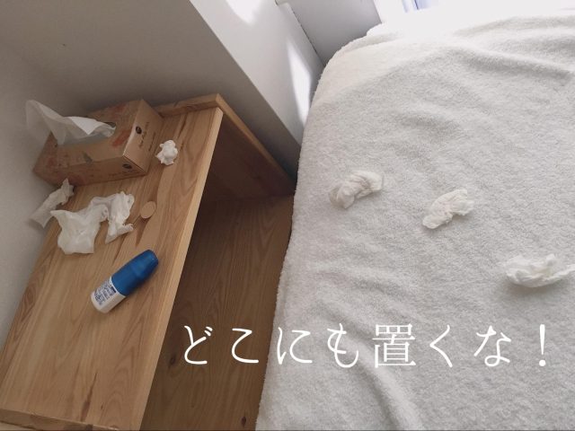 くる日もくる日もティッシュ