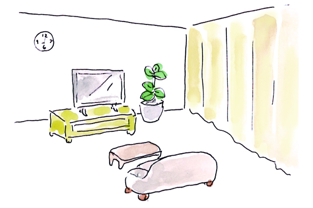 【リビング風水インテリア】スッキリとしたリビング
