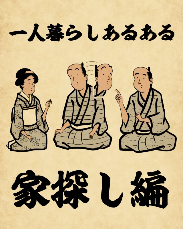 【山田全自動連載】一人暮らしあるあるでござる -家探し編