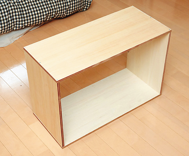 コーナー棚のDIY工程