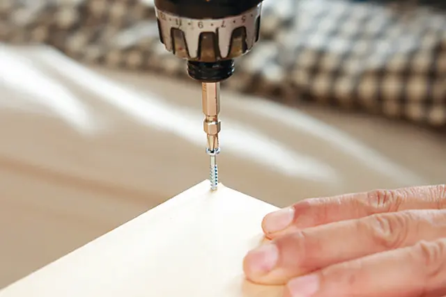 コーナー棚のDIY工程