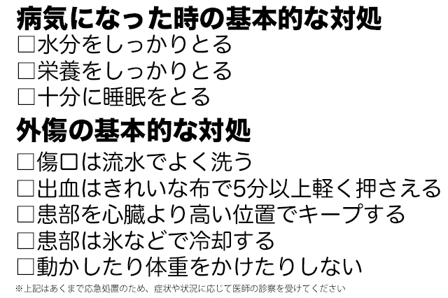 一人暮らしで病気や怪我になったときの備えや対処法を医師のおると先生が解説！：基本的な対処まとめ