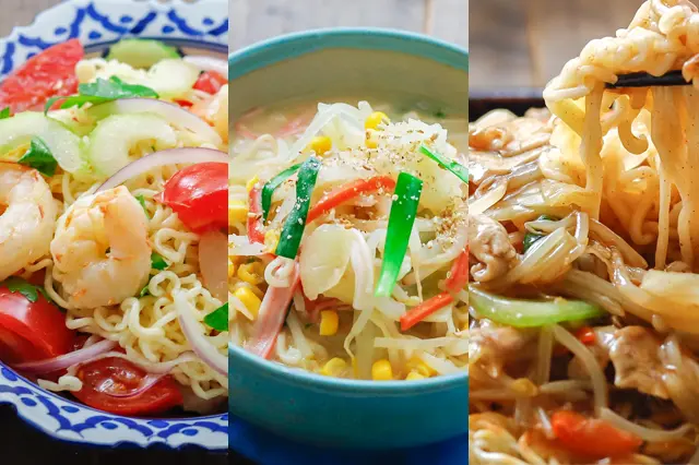 【袋麺活用レシピ】これなら飽きない!インスタント麺の野菜たっぷり激旨アレンジ インスタントラーメン 自炊