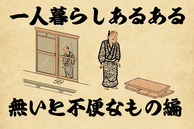 【山田全自動連載】一人暮らしあるあるでござる　-無いと不便なもの編-