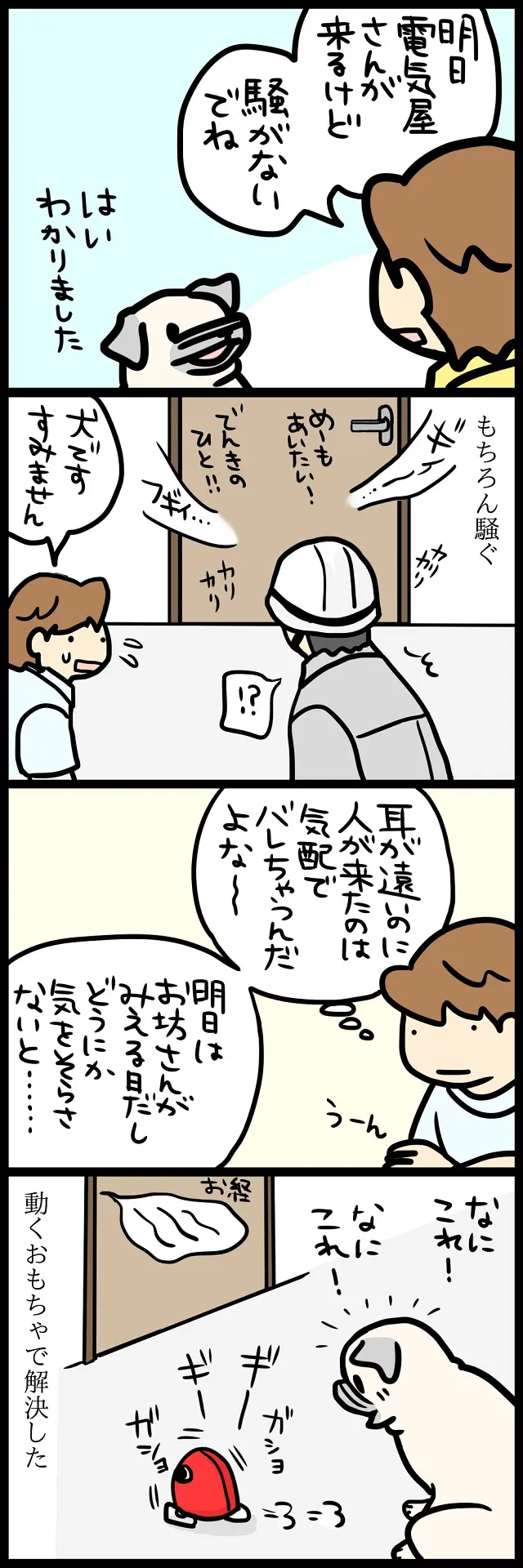 【パグ犬のいる家】めーとの生活(21)「めくらましの術」