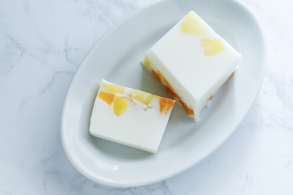 【牛乳パックで超簡単!】ひんやりぷるん!フルーツ寒天テリーヌの作り方 スイーツ ゼリー ダイエット 果物