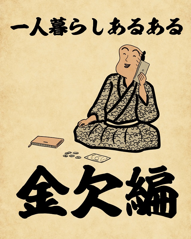 【山田全自動連載】一人暮らしあるあるでござる -金欠編-
