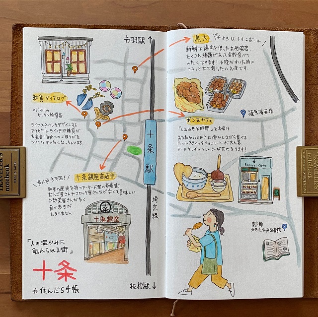 住んだら手帳 Vo 2 十条 イラストマップ By Tamyさん Chintai情報局