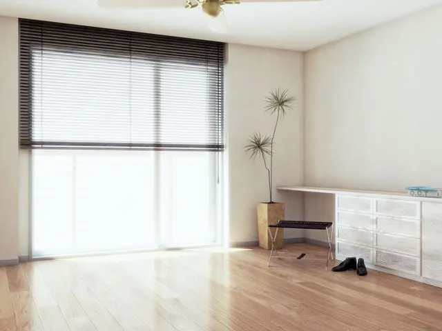 採光良い部屋のブラインド