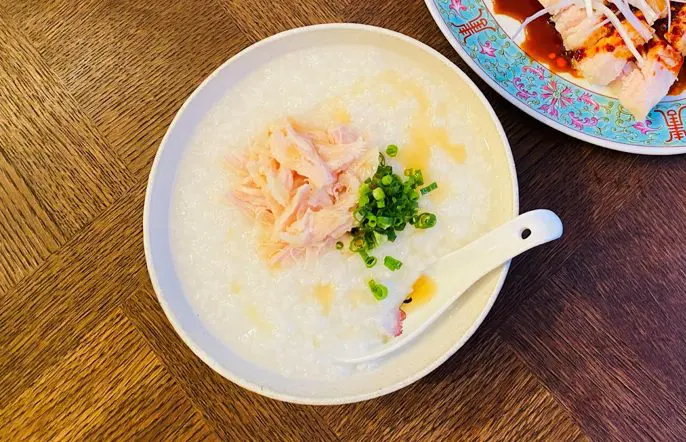 【業務田スー子のかんたんレシピ】「謝甜記」風 本格中華粥定食の中華粥