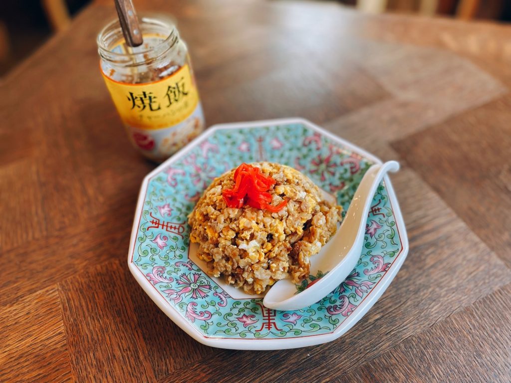 業務田スー子のかんたんレシピ_オートミールアレンジ炒飯と業務スーパーの炒飯の素