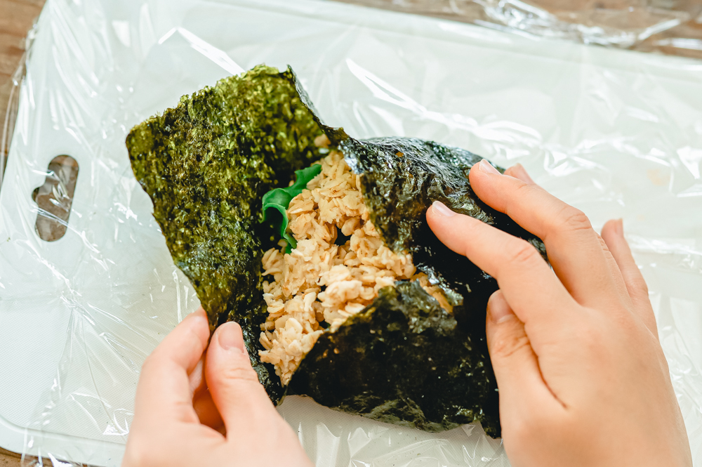 オートミール弁当 おにぎらず レシピ05