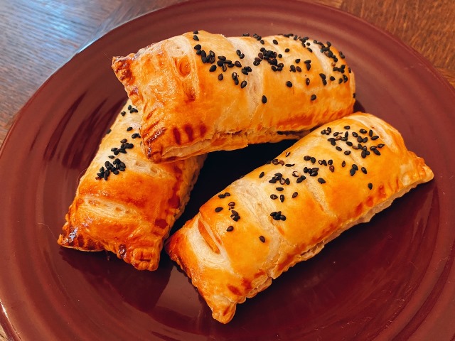 秋のスイートポテトパイ