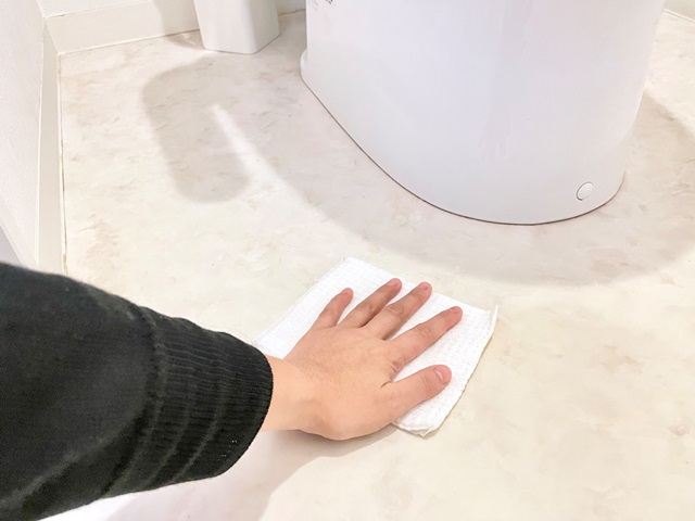 床掃除の様子